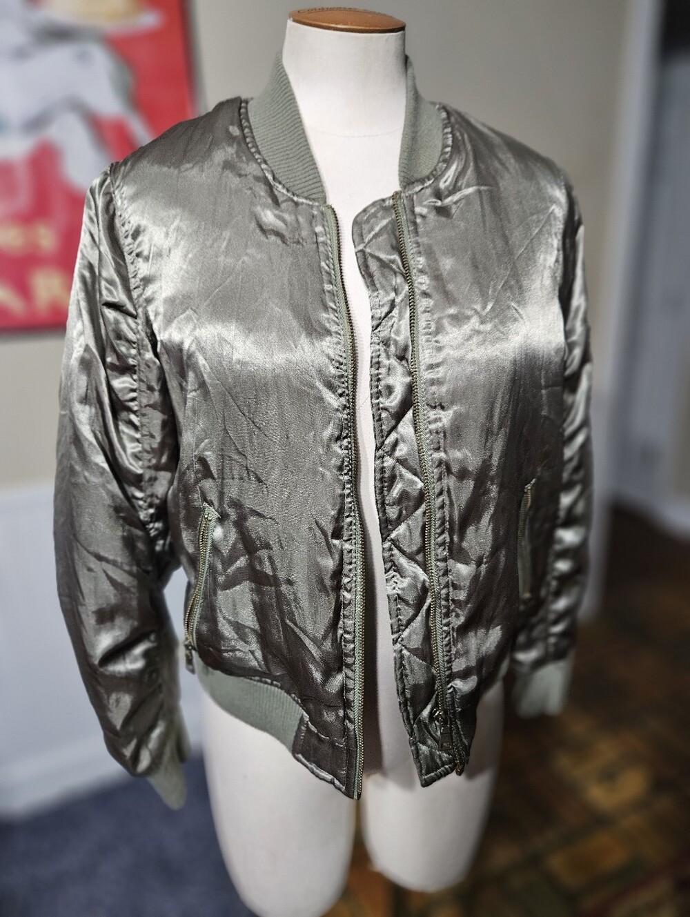 Charlotte Russe Olive Green Jacket Small